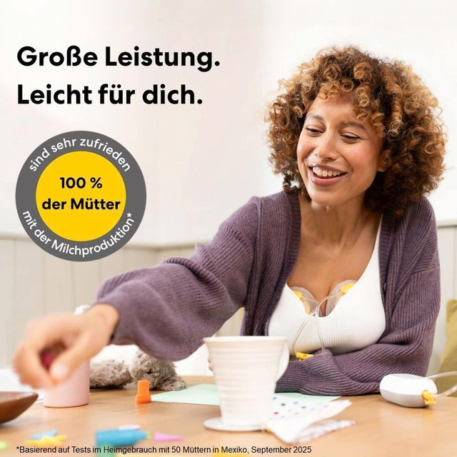 Medela Freestyle Mini Handsfree Double Elektrische Milchpumpe, tragbar, Weiß/Multicolor - Bild 1