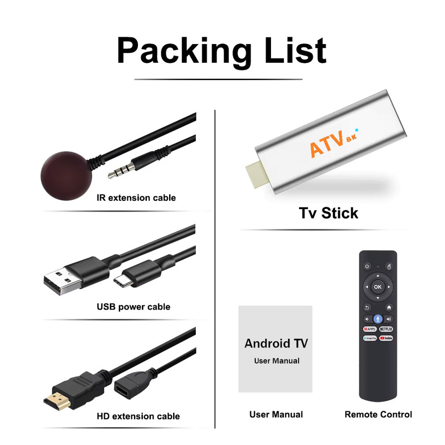 4K Android 14 TV-Stick mit Allwinner H313 Prozessor und Dual-Band Wifi 2,4G & 5G Media-Player TV-Box - Bild 6