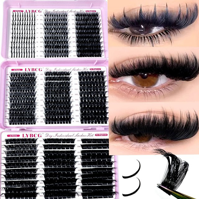 LYBCG Einzelwimpern Wispy, Black, Unisex, 780 Stück - Bild 1