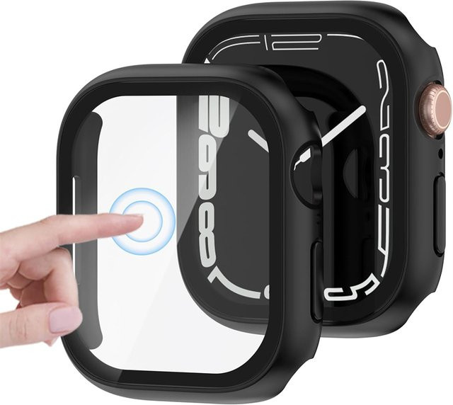 Displayschutz Set mit Glas und Abdeckung für Apple Watch und iWatch Modelle, transparent - Bild 1