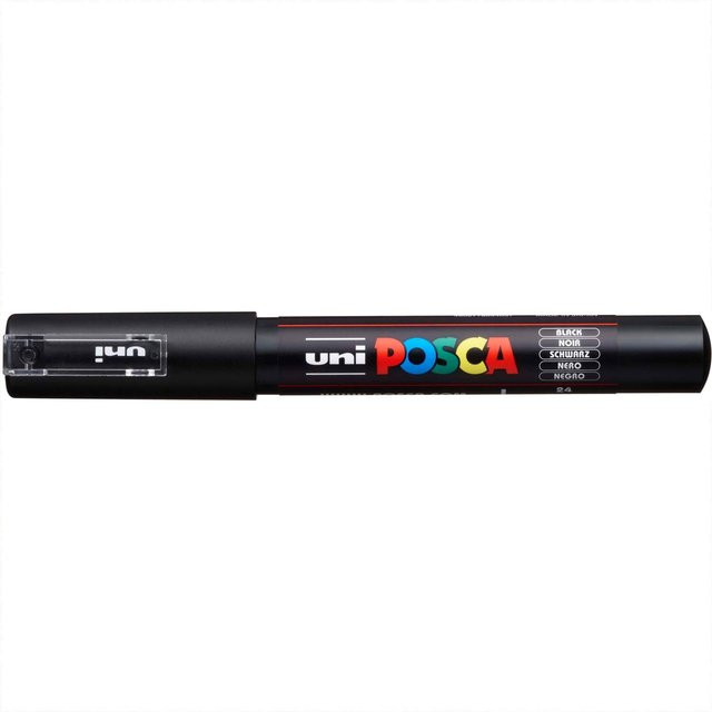POSCA Marker PC-1MC Permanent Marker mit feiner Spitze in Schwarz (0,7-1mm) - Bild 2