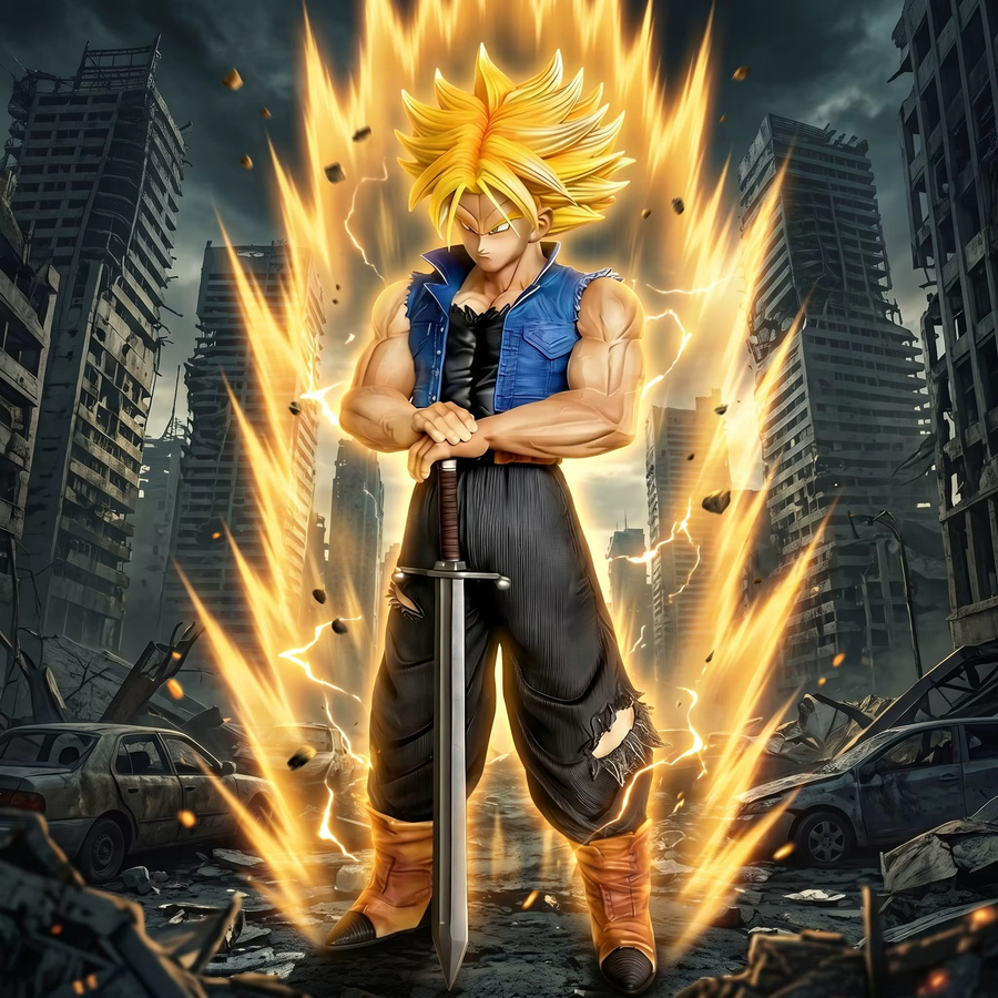 Bandai Dragon Ball Z Trunks, Actionfiguren, 25cm, Einzelfigur - Bild 2