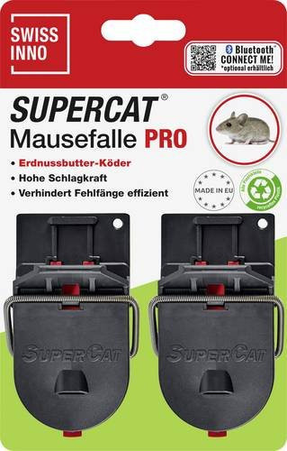 Swissinno SuperCat Pro Mausefalle mit Lockstoff, 2 Stück - Bild 1
