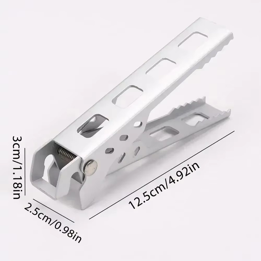 LISM Camping Topfgriff aus Aluminiumlegierung in Silber als tragbarer Schüssel- und Pfannengreifer für Outdoor und Küche - Bild 5