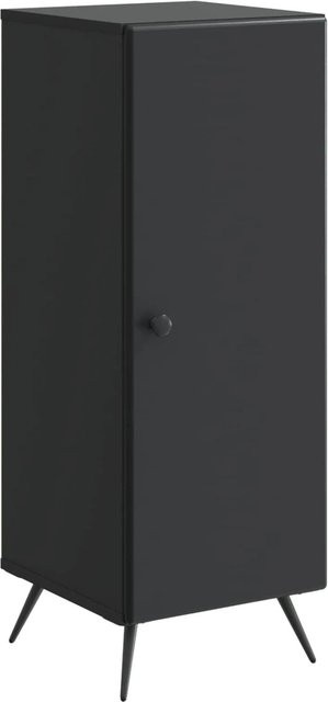 vidaXL Sideboard Schwarz aus Holzwerkstoff B/T/H: 33 x 34,5 x 90 cm - Bild 1