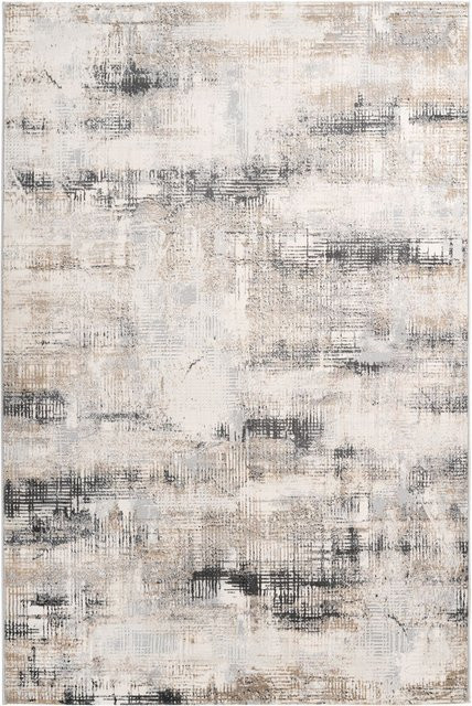 Teppich Obsession My Salsa in Grau mit abstraktem Design und High-Low-Effekt, Rechteckig, 290 x 200 cm - Bild 1