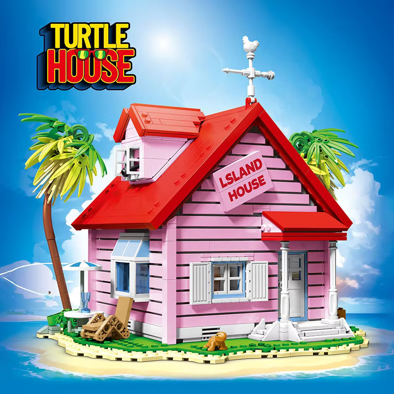 wange Anime Charakter Schildkröte Unsterblich Schildkröte Haus, Bausteine, 1434 Teile, ab 14 Jahren - Bild 2