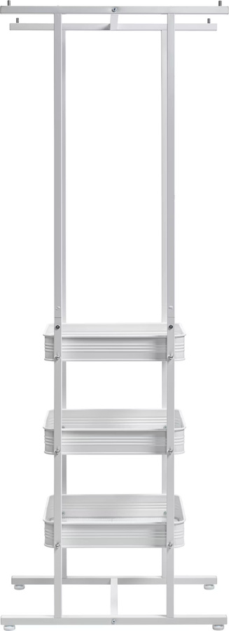 Garderobenständer Heine Home aus Metall in Weiß mit Kleiderstange und Haken, B/T/H: 60,5 x 32,0 x 167,0 cm - Bild 2