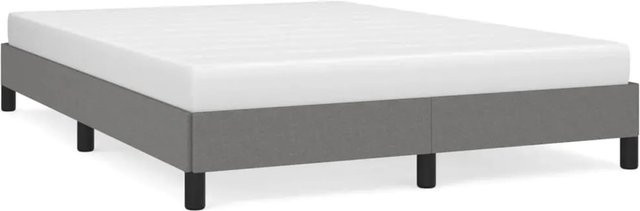 vidaXL Bettgestell gepolstert in Grau, B/T/H: 140 x 200 x 25 cm - Bild 1