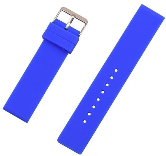 Allbestart Uhrenarmband Silikon, Schwarz, Unisex, 24mm - Bild 1