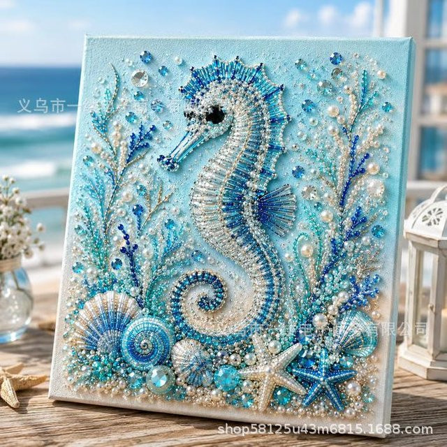 YiLi-Studio Ozean-Thema Perlenkunst DIY-Set, Meerestiere, Bastelset - Bild 1