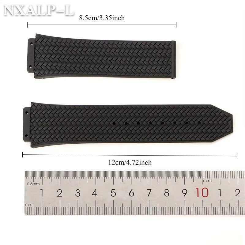 Hublot Uhrenarmband Silikon, Schwarz, Herren - Bild 2