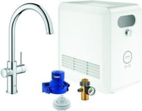 Grohe Spültisch-Einhebelmischer Blue Professional mit C-Auslauf und Filterfunktion in Chrom - Bild 1
