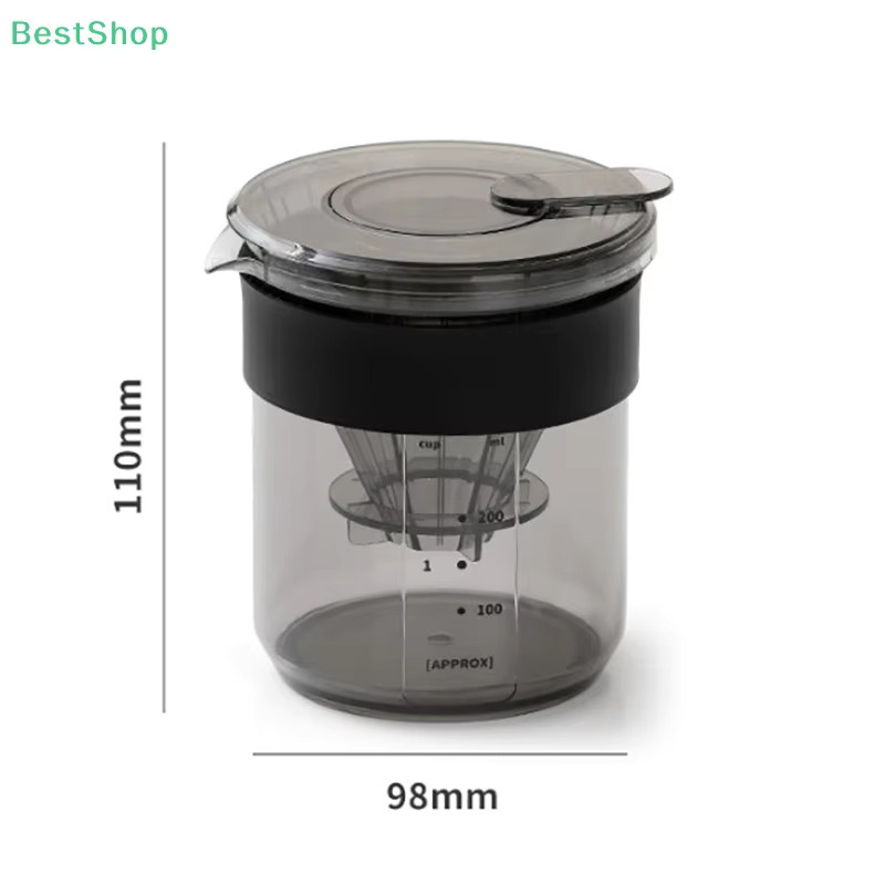 HNKMP 3-in-1 Kaffeemaschine zum Übergießen mit Skala und Aufbewahrungsbecher für Reisen und Camping - Bild 5