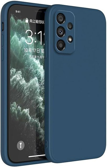 Original Silikon-Telefonhülle für Samsung Galaxy A-Serie mit Kamera-Schutz in Blau - Bild 1
