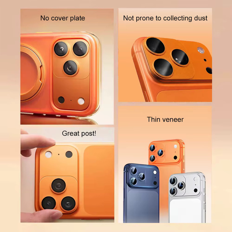 Magnetischer Metall-Objektivschutz für Apple iPhone 17 Pro Max und iPhone 17 Pro in Silber - Bild 4