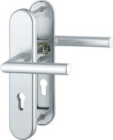 Hoppe Schutzgarnitur Ams.1400/3331/3310 in Silber aus Aluminium und Stahl mit 72mm Durchmesser und 42-47mm Passform - Bild 1