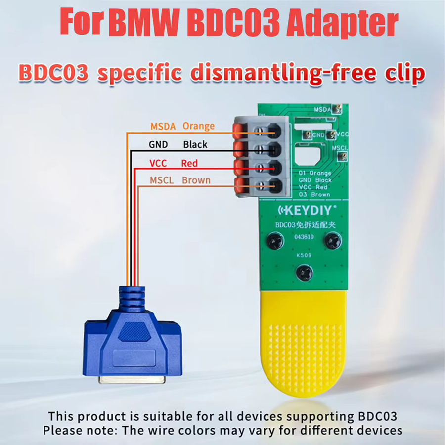 KEYDIY BDC03 Clip-Ergänzung für BMW zur demontagefreien Installation ohne Löten, kompatibel mit KD-X4, KD-MAX und weiteren BDC3-Geräten - Bild 4