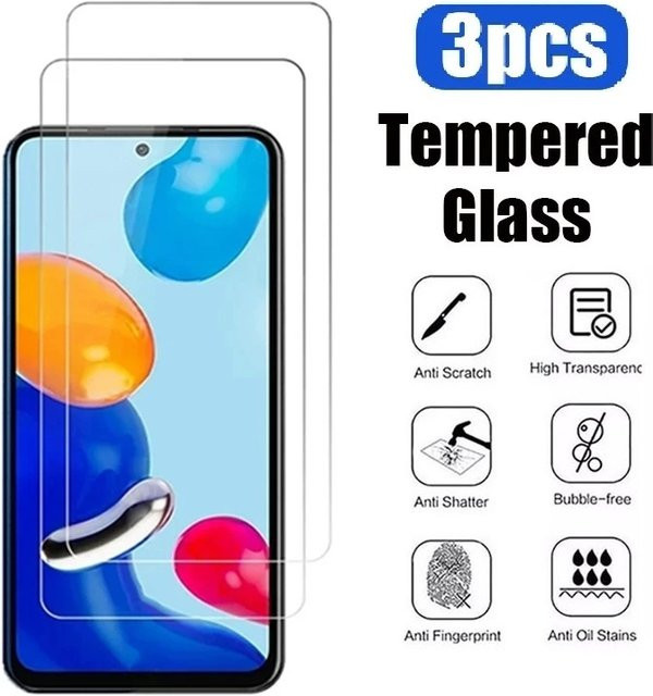 3er-Set gehärtetes Glas Displayschutz für Xiaomi Poco X3 Pro NFC M5S M5 F3 F4 GT F2 M3 M4 x4 5G in Transparent - Bild 1