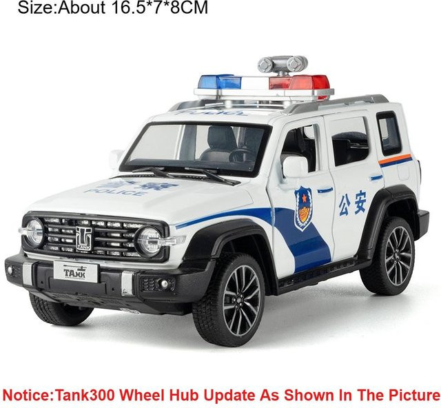 Linyi toy car Tank 300 X-Trail, Polizeiauto Modell, 1:32, Licht und Sound, ab 14 Jahren - Bild 1