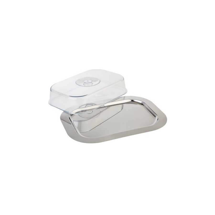 APS Tablett mit Haube FINESSE in Silber, rechteckig, B/T/H: 43,8 x 31,4 x 8,4 cm - Bild 1