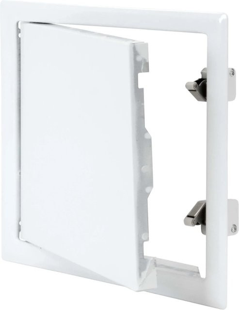 Protektor Revisionsklappe aus Stahl mit Schnappverschluss in Weiß, B/T/H: 20 x 20 x 20 cm - Bild 1
