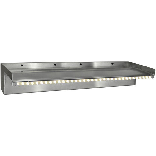 Heissner Wasserfall-Element aus Edelstahl in Silber mit warmweißem LED-Licht, Breite: 60 cm - Bild 4