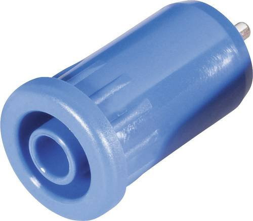 Schnepp BU 4800 bl Sicherheits-Laborbuchse Blau, vertikaler Einbau mit 4 mm Stift-Durchmesser - Bild 1