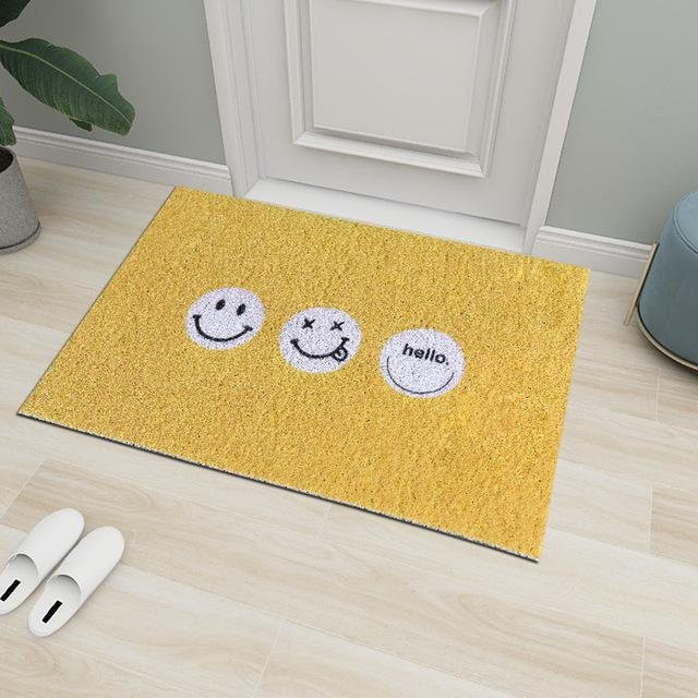Rutschfeste Cartoon Fußmatte für Eingangsbereich und Schlafzimmer, Gelb, B/B: 80 x 50 cm - Bild 1