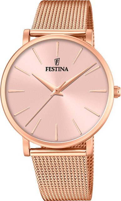 Festina Armbanduhr, Quarz, Edelstahl, Roségold, 38 mm, Damen - Bild 1