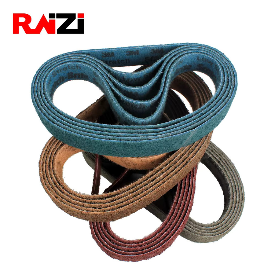 Raizi Vlies-Schleifband aus Nylon für Edelstahl-Schleifer und Polierer, Körnung P150-600, Breite: 40 mm, Länge: 760 mm - Bild 4