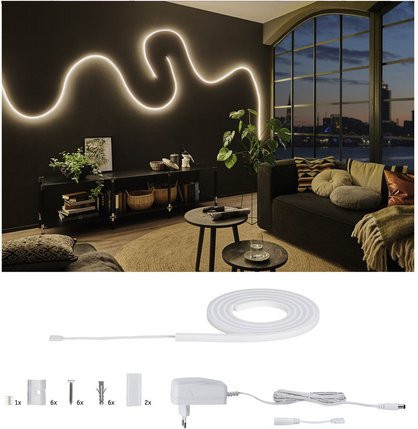 Paulmann MaxLED Flow COB LED-Streifen-Basisset Warmweiß 21W 1,5 m mit Netzteil und Stecker IP67 - Bild 2
