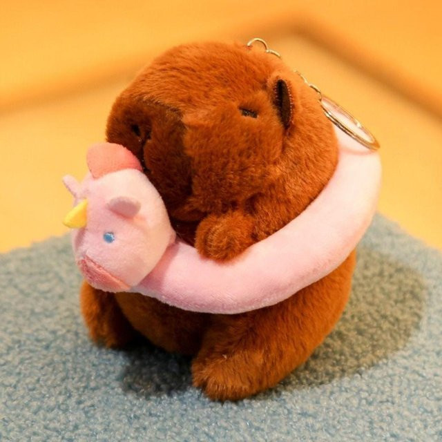 Yiran Health & Beauty Capybara Plüschtier Hoodie mit Flügeln, Braun - Bild 1