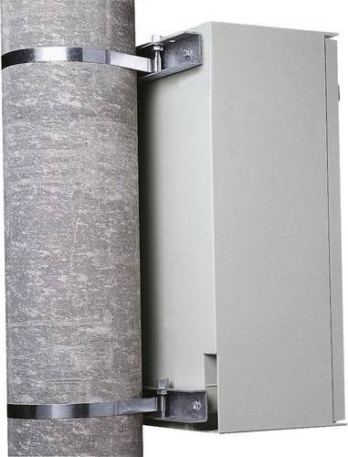 Schneider Electric NSYSFP400 Mastbefestigung aus verzinktem Stahl in Grau, Durchmesser: 21,5 cm, Höhe: 4,5 cm - Bild 1
