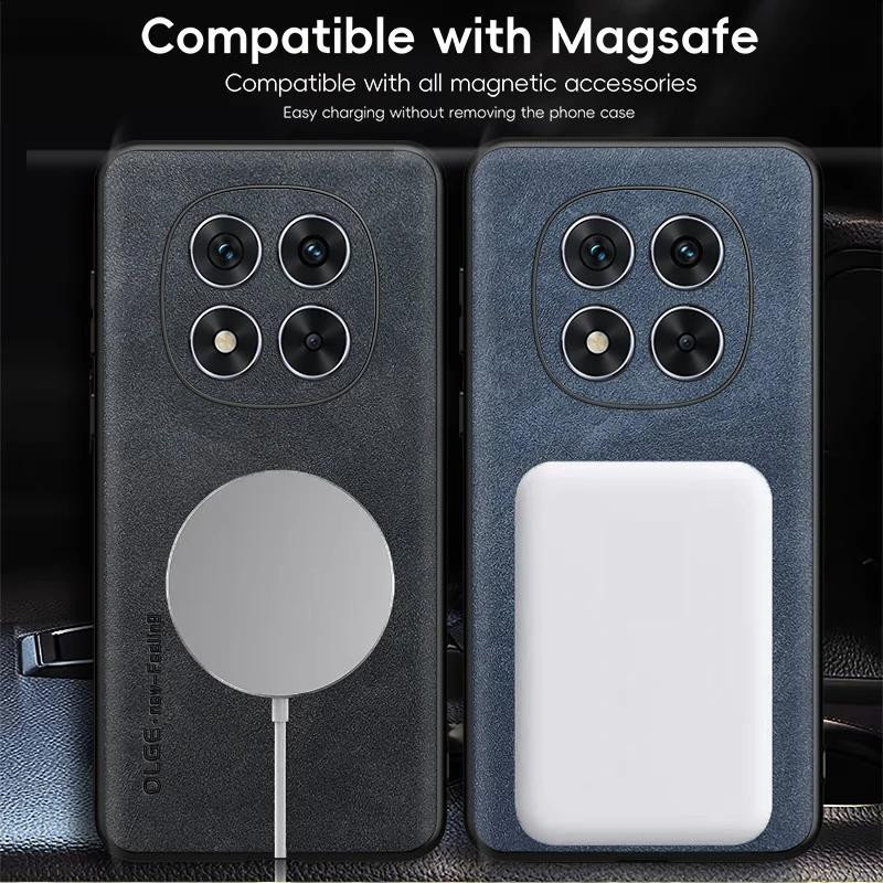 Magnetische Retro-Ledertasche als weiche Handyhülle für Xiaomi Redmi Note 14 Pro Plus 5G mit Unterstützung für kabelloses Laden - Bild 3