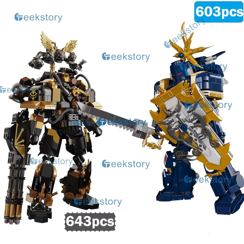 Wishiot Mech Warrior MOC Bausteine Set Roboter DIY Modellbausatz für Kinder ab 8 Jahren, Mehrfarbig - Bild 1
