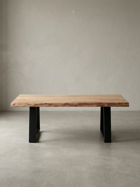 Couchtisch aus Massivholz Akazie von KADIMA DESIGN in Braun im Landhausstil, B/T/H: 115 x 40 x 60 cm - Bild 1
