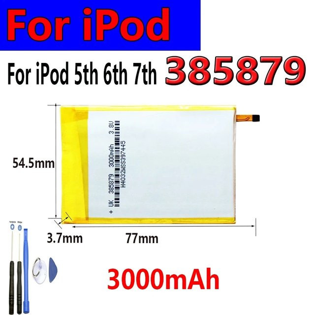 Apple SSD HD Upgrade Akku mit 3000mAh für iPod 5. Generation Video, 6. Generation Classic und 7. Generation - Bild 1