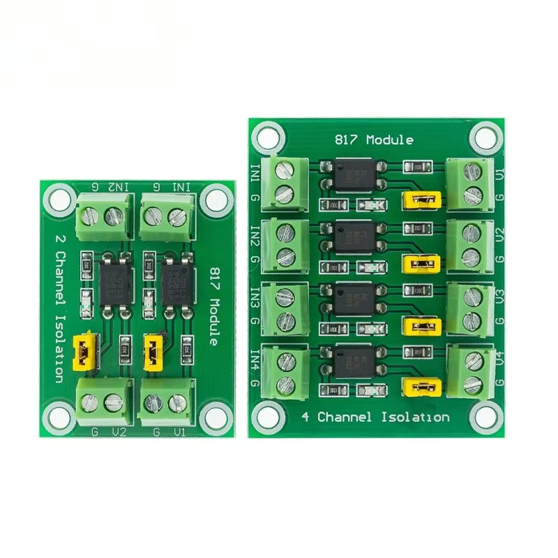 PC817 Optokoppler-Isolationsplatine Spannungswandler-Adaptermodul in Grün mit 2/4/8-Kanal Optionen für 3,6-30V - Bild 2