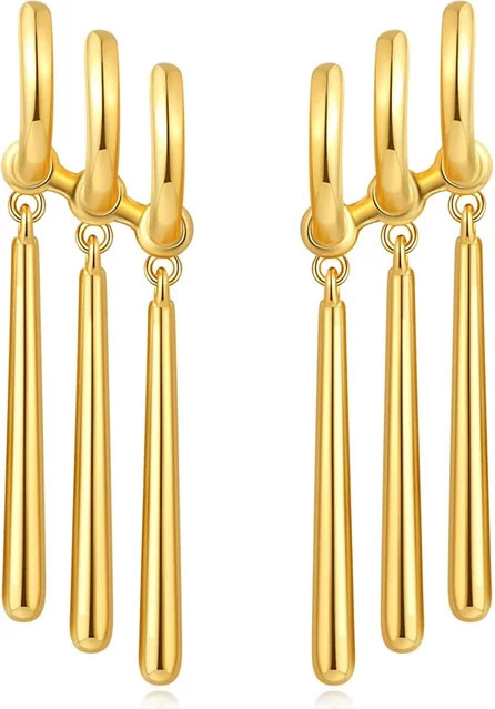 duobeiduo Ohrringe, Gold, Unisex - Bild 1