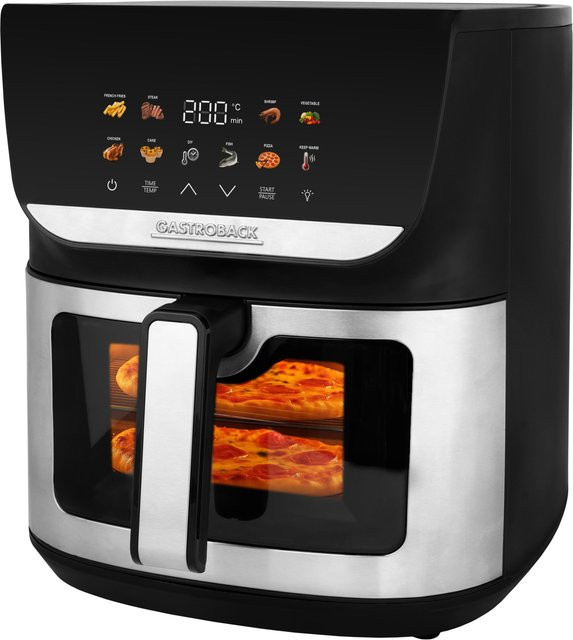 Gastroback Heat&Crisp Family Heißluftfritteuse in Schwarz mit Digitalanzeige und Timer - Bild 1