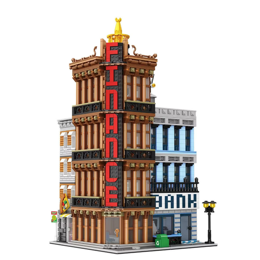 SixBricks MOC Wall Street Weltfinanzzentrum Bankgebäude-Bausteine-Set - Bild 2