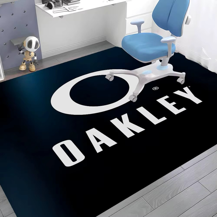 O-Oakley Bodenmatte im modernen INS-Stil, rutschfester Teppich in Schwarz für Schlafzimmer und Haushalt - Bild 4