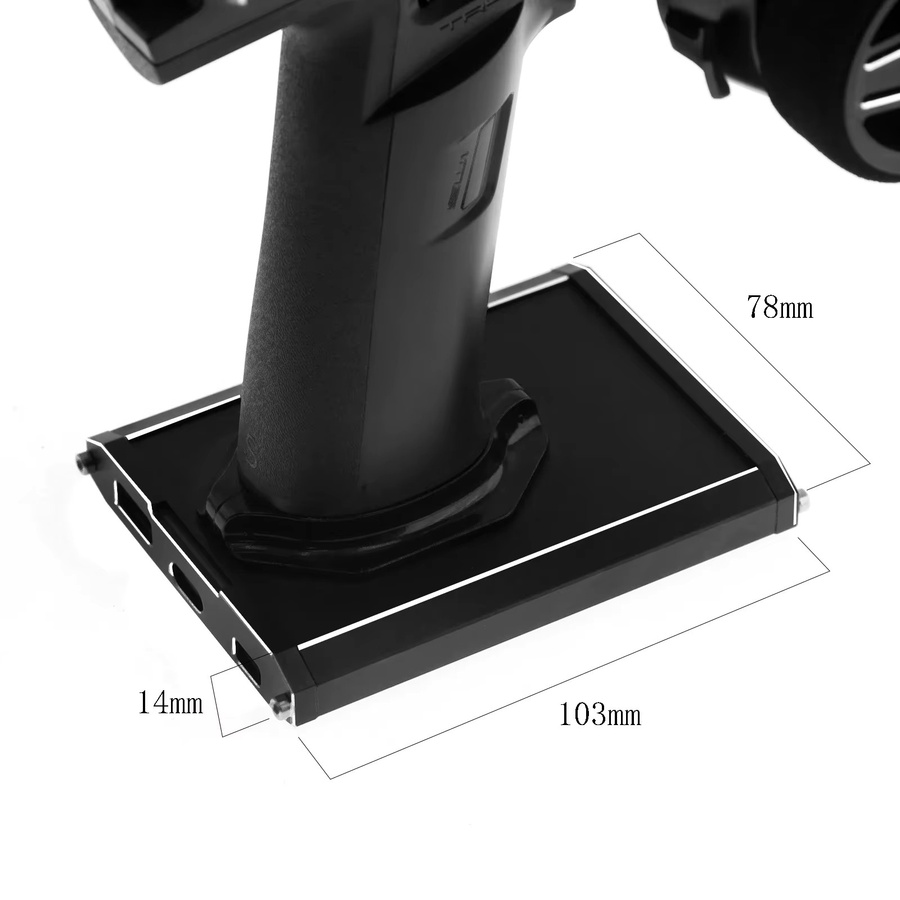 Metallsender Schutzrahmen YA-0711BK in Schwarz für Flysky Fernbedienung NB4 und NB4 Pro - Bild 2