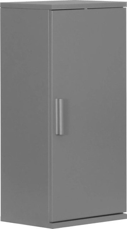 Relaxdays Hängeschrank für das Badezimmer aus MDF in Grau, höhenverstellbar, B/T/H: 30 x 21 x 62 cm
