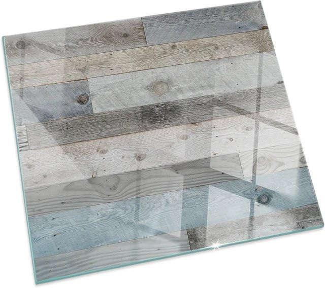Tulup Glasplatte für Kaminöfen, Grau, B/T: 60 x 60 cm - Bild 1