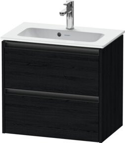 Duravit Waschtischunterschrank Ketho.2 Compact in Weiß mit 2 Schubladen, wandhängend, B/T: 61 x 39 cm - Bild 1