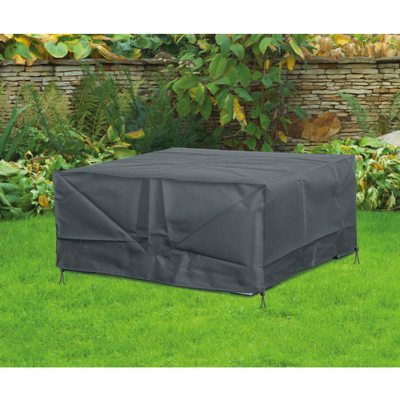 HAPPY PEOPLE Gartenmöbel-Schutzhülle für Rattan-Garten-Lounge, Farbe: Grau, H x B x T: 160 x 80 x 200 cm - Bild 3