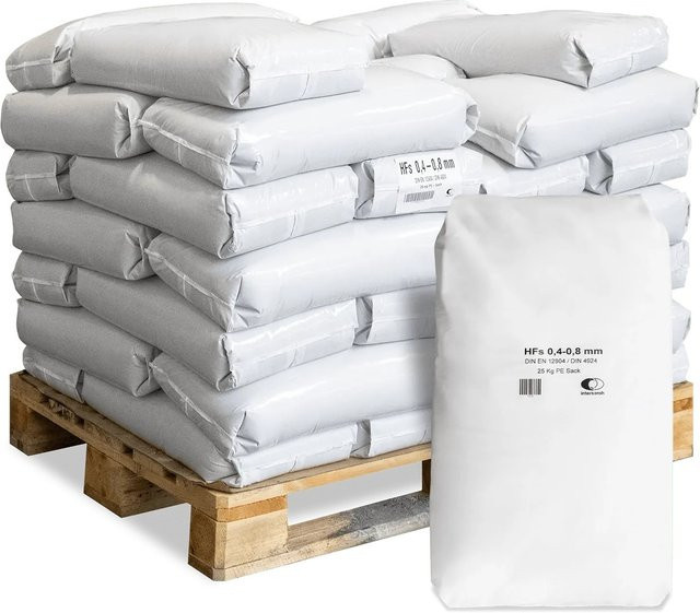 Wolff & Müller Quarzsand für Sandfilteranlagen, 1000 kg (40 x 25 kg) - Bild 1