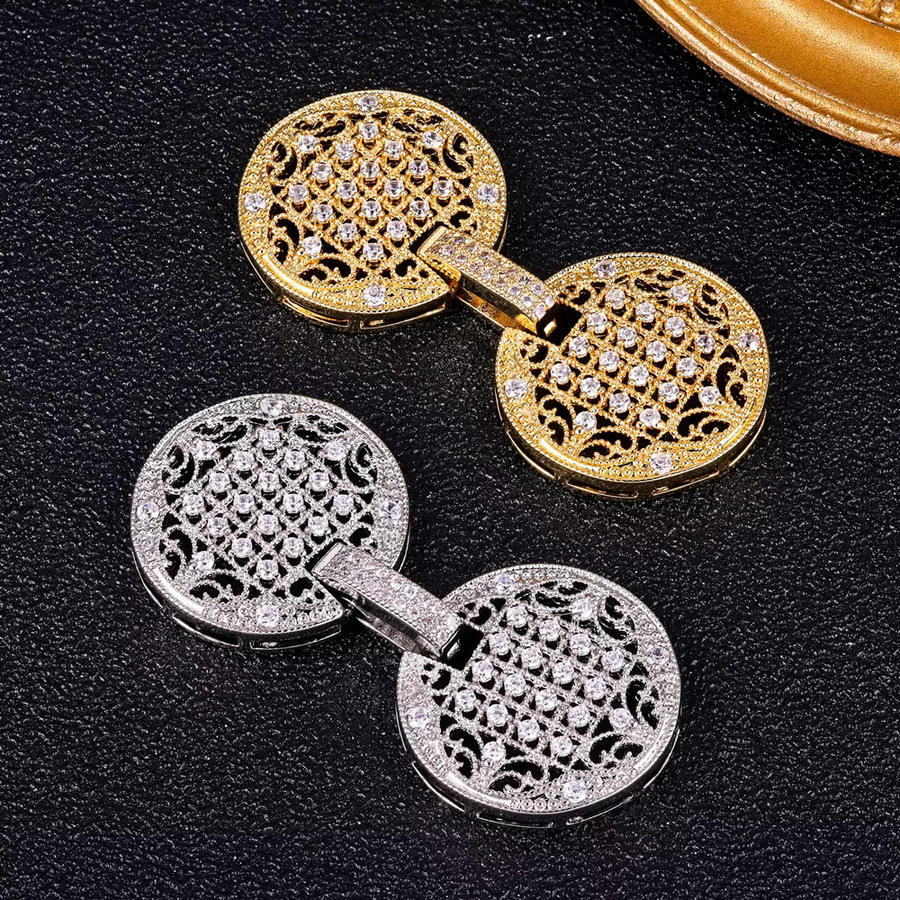 Juya Blume Stecker Verschluss, 18K Gold Silber überzogen - Bild 2